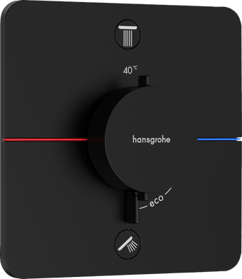 Змішувач прихованого монтажу за термостатом HANSGROHE SHOWER SELECT COMFORT Q 15583670, чорний матовий 94132 фото