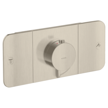 Термостат 2 функции AXOR AXOR ONE 45712820, никель сатин 99981 фото