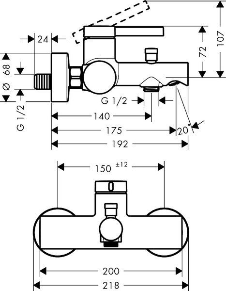 Смеситель для ванны HANSGROHE ZESIS 74420000 99832 фото