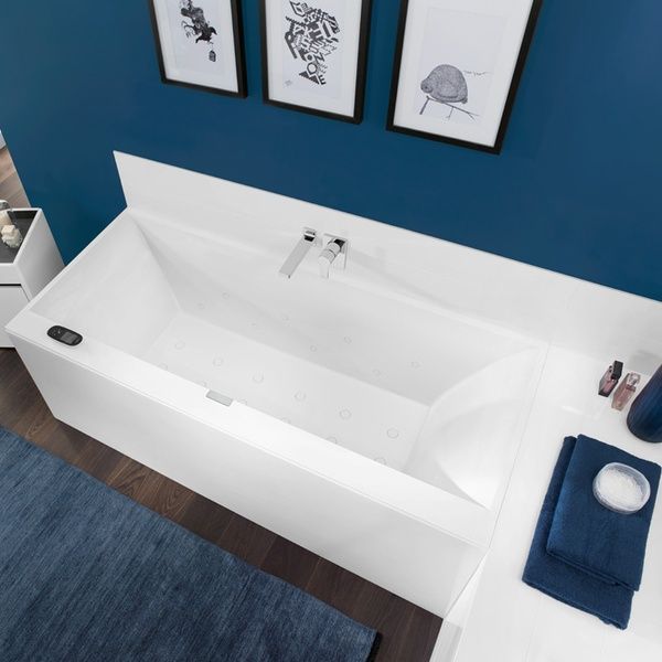 Ванна квариловая VILLEROY & BOCH SQUARO EDGE 12 UBQ190SQE2DV-01, 190x90, белый 52037 фото
