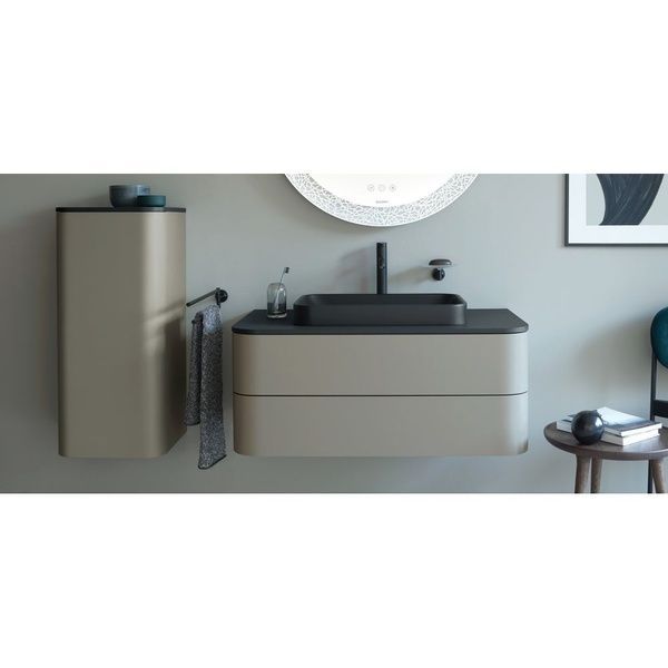 Умивальник на стільницю DURAVIT HAPPY D.2 PLUS 2359601300, 60х40 см, чорний 800005946 фото