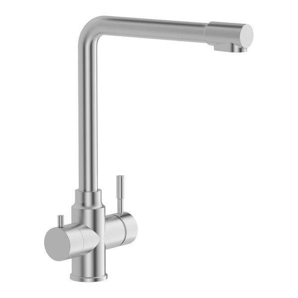 Смеситель для кухни с подключением к фильтру IMPRESE ARGO-S f03409016JS, сталь 95504 фото