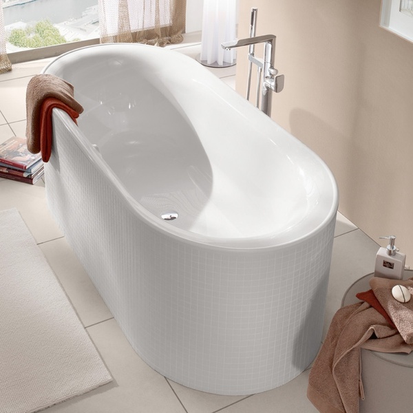 Ванна квариловая VILLEROY & BOCH CETUS UBQ175CEU7V-01, Duo 175x75, белый 33906 фото