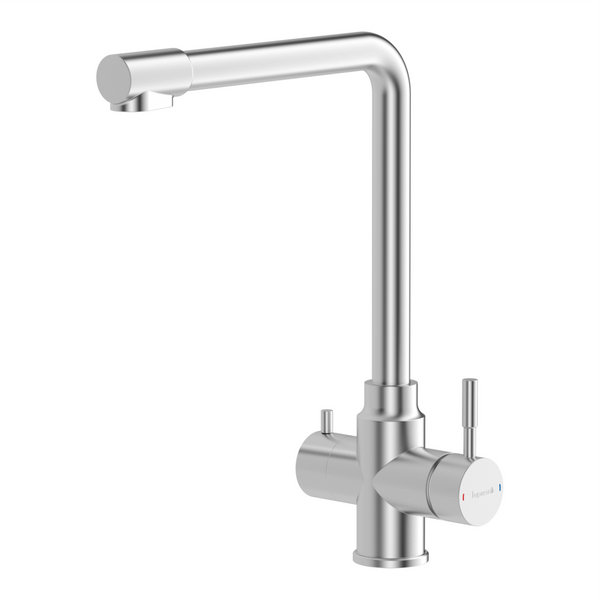 Смеситель для кухни с подключением к фильтру IMPRESE ARGO-S f03409016JS, сталь 95504 фото