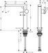 Смеситель для раковины HANSGROHE TECTURIS E 73072670, черный матовый 800004006 фото 3