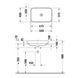 Умивальник на стільницю DURAVIT HAPPY D.2 PLUS 2359601300, 60х40 см, чорний 800005946 фото 3