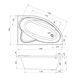 Ванна акриловая IMPRESE LORETA 160x105 R LOREТA160 R 79742 фото 2