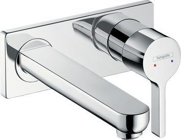 Смеситель для раковины настенный с длинным изливом HANSGROHE METRIS S 31163000 13575 фото