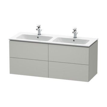 Тумба под умывальник DURAVIT L-CUBE LC625903838, 1290x481 с 4 ящиками, хром 800006120 фото