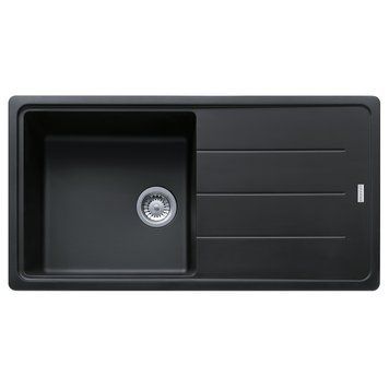 Кухонная мойка FRANKE BASIS BFG 611-97 114.0363.933, оникс 800006970 фото