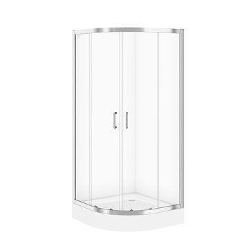 Душевая кабина полукруглая CERSANIT ZIP S154-002, 90x90x190, хром 80000001672 фото