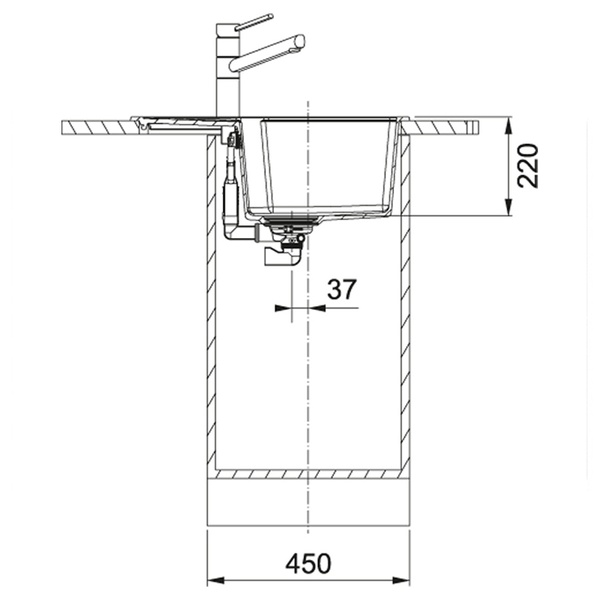 Кухонная мойка FRANKE URBAN UBG 611-62 114.0699.235, черный матовый 800006670 фото