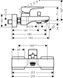 Смеситель для ванны HANSGROHE METROPOL 32540000, хром 58083 фото 2