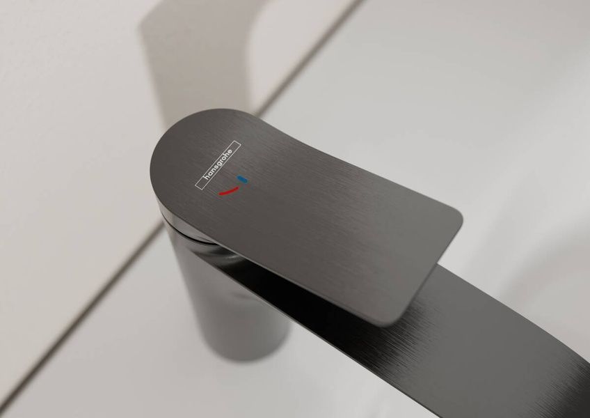 Смеситель для умывальника с донным клапаном HANSGROHE VIVENIS, черный матовый хром 101522 фото