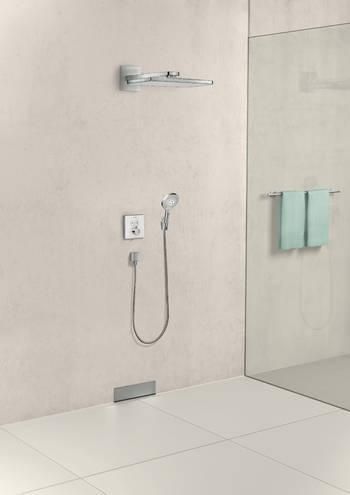 Термостат для двох споживачів скляний HANSGROHE SHOWERSELECT 15738600, чорний 49393 фото