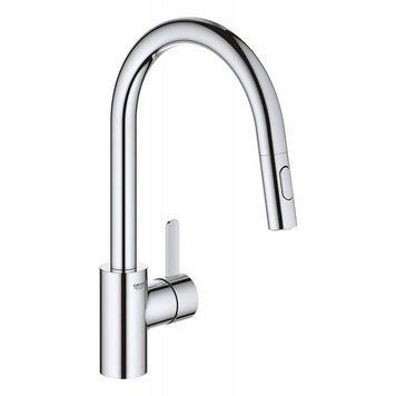 Смеситель для кухни с выдвижным изливом GROHE EUROSMART COSMOPOLITAN 31481001, хром 69649 фото