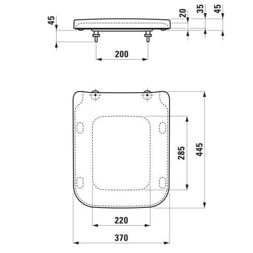 Унітаз підвісний LAUFEN PRO S H8209620000001+H8919610000001 100974 фото