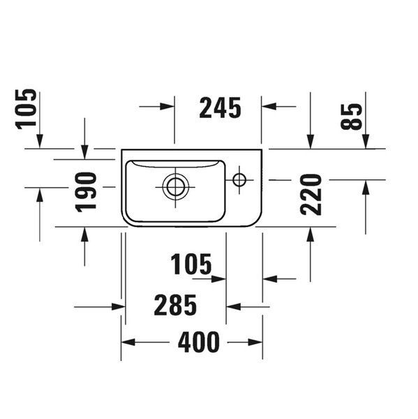Умивальник підвісний DURAVIT ME BY STARCK 0717400000, 40x22 800005997 фото