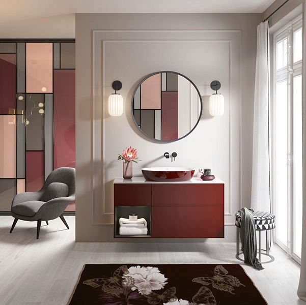 Умывальник на столешницу VILLEROY & BOCH ARTIS 419861BCS9, 610x410 мм, бордовый 800005706 фото