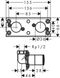 Скрытая часть для скрытого монтажа HANSGROHE RAINFINITY 26840180 71761 фото 2