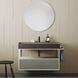 Умивальник 61 см з отвором під змішувач AZZURRA ELEGANCE SQUARED ELLP060400QMTO, бежевий 102409 фото 3