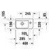 Умивальник підвісний DURAVIT ME BY STARCK 0717400000, 40x22 800005997 фото 2