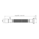Гофра з гайкою 41-87 см, 1 1/2" хD40/50 IMPRESE w14100111G 94522 фото 2