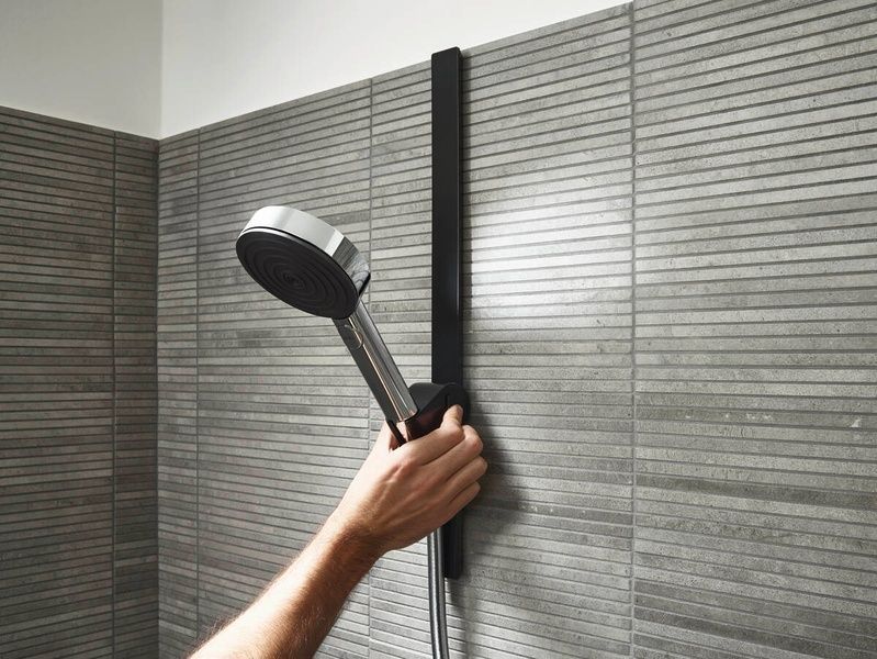 Держатель ручного душа HANSGROHE WALLSTORIS 27917670, черный 81523 фото