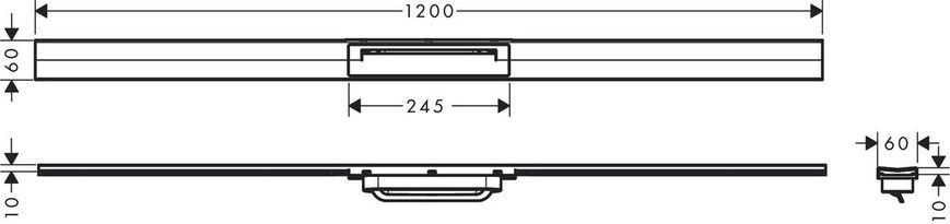 Решітка душового трапа HANSGROHE RAINDRAIN FLEX 56047990, золото глянсовий 800004407 фото