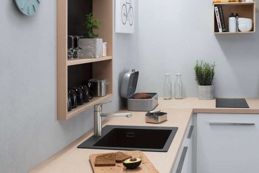 Кухонна мийка кам'яна HANSGROHE 43312170, чорний 79440 фото