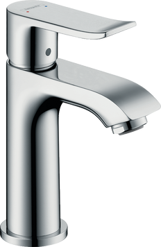 Смеситель для маленькой раковины со сливным гарнитуром HANSGROHE METRIS 31088000 25252 фото