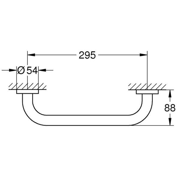 Поручень для ванної кімнати GROHE ESSENTIALS 40421001, хром 52207 фото