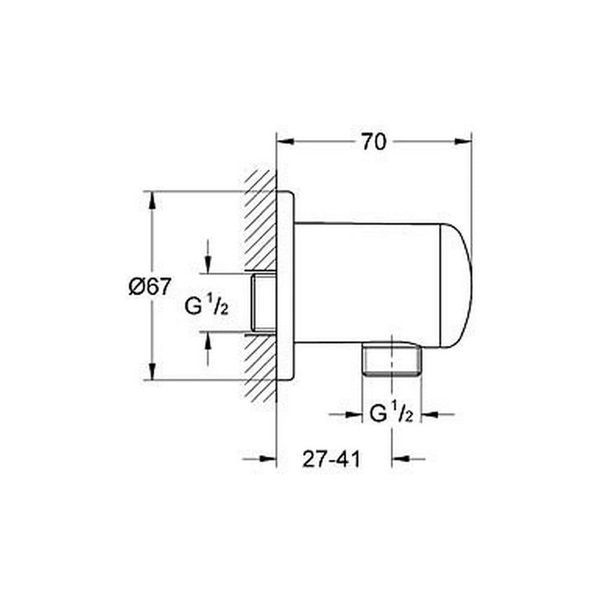 Шлангове з'єднання GROHE RELEXA PLUS 28671000 12035 фото