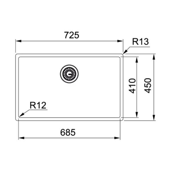 Кухонна мийка FRANKE BOX BXM 210 / 110-68 127.0662.643, золото 800006948 фото