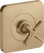 Запорный вентиль AXOR CITTERIO E 36771140, 120/120, скрытого монтажа, бронза 800005087 фото 1
