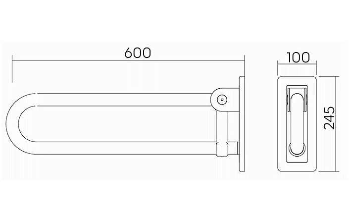 Поручень Kolo LEHNEN CONCEPT PRO L60401000 57662 фото