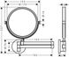 Дзеркало косметичне AXOR UNIVERSAL CIRCULAR 42849670, чорний 800005387 фото 2