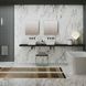 Умивальник накладний з донним клапаном 43х43см AZZURRA BUILD BULA04343000BI+PILCE, білий 103458 фото 5