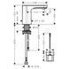 Змішувач для умивальника HANSGROHE VERNIS BLEND 71503000, хром 83697 фото 2