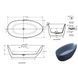 Ванна акриловая IMPRESE BILINA 170x85 IT528 с сифоном 73196 фото 2