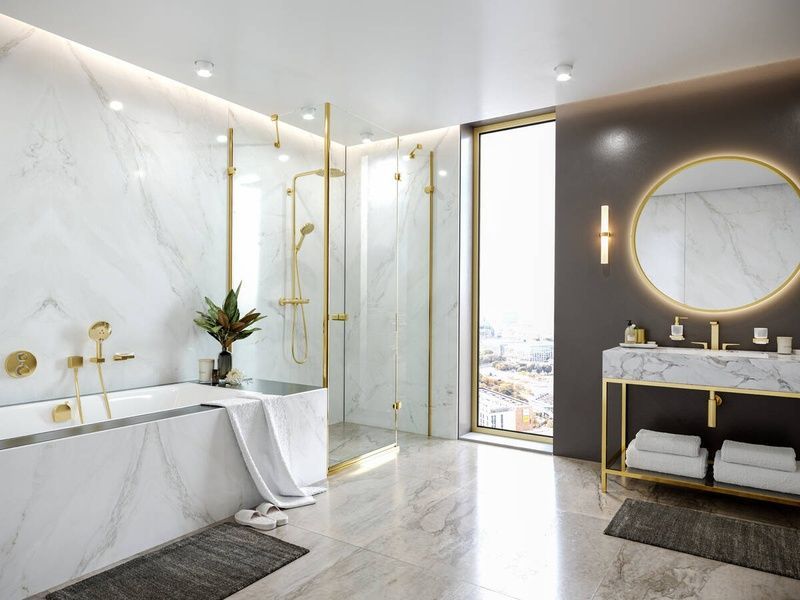 Термостат для душу HANSGROHE ECOSTAT S 15758670, чорний матовий 79556 фото
