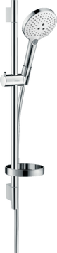 Душевой набор с душевой штангой и мыльницей HANSGROHE RAINDANCE SELECT 26632400, хром с белым 39397 фото
