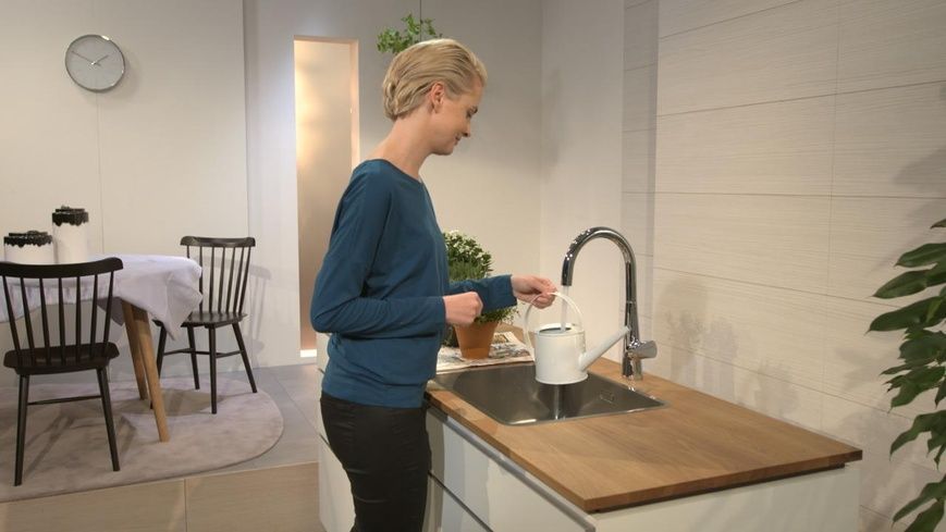 Смеситель для кухонной мойки HANSGROHE TALIS 72810800, нержавеющая сталь 55160 фото