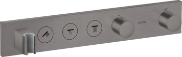 Модуль термостата AXOR SHOWER SOLUTIONS 18356340, Select 530/90, для 3 потребителей, скрытого монтажа, черный 74647 фото