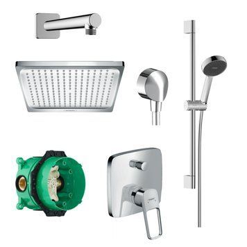 Комплект душової системи прихованого монтажу HANSGROHE LOGIS LOOP 1012026U, хром 103062 фото