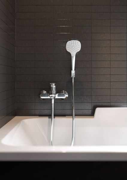 Душовий набір із тримачем і душовим шлангом HANSGROHE CROMA SELECT 26425400, хром з білим 43909 фото