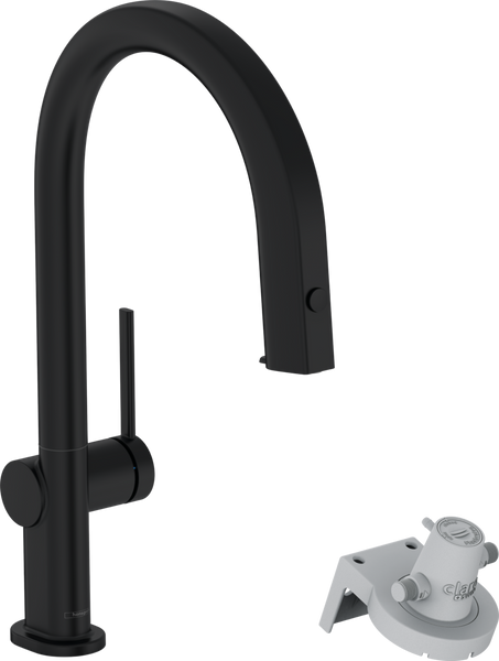 Змішувач для кухонної мийки HANSGROHE AQITTURA M91 76826670, чорний матовий 90018 фото