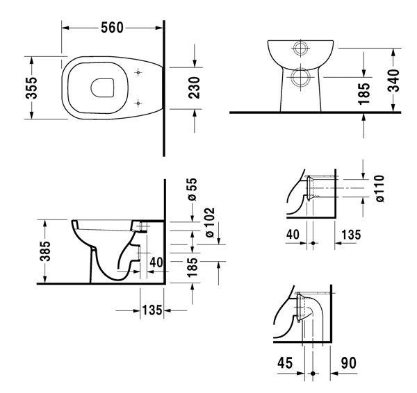 Унітаз підлоговий DURAVIT D-CODE 21150900002 800006049 фото