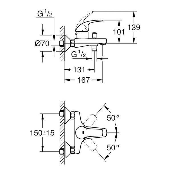 Набор смесителей GROHE START 126748К 81572 фото