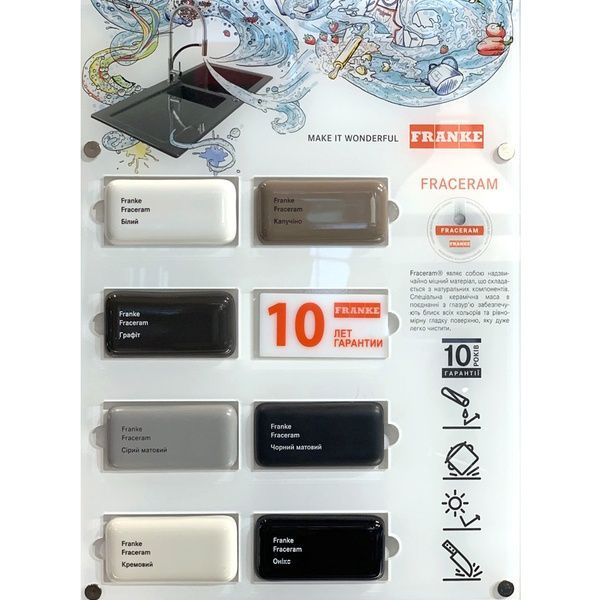 Кухонна мийка FRANKE MYTHOS MTK 610-58 124.0380.250, чорний матовий 800006749 фото